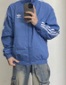 adidas休闲简约三条纹梭织立领夹克外套男装秋季阿迪达斯三叶草   深蓝(推荐选大一码)   XS 实拍图