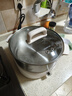 九阳（Joyoung）0涂层秒涮电火锅火锅专用锅电锅家用4-8人不粘分体式可拆洗多功能电蒸锅不锈钢电煮锅6L火锅锅GN64 实拍图