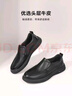 百丽一脚蹬休闲皮鞋男春牛皮革缓震商务鞋A1010AM3 黑色 43 实拍图