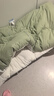 洁丽雅（Grace）纤维被子被芯单人学生宿舍加厚冬被7斤 150x200cm 奶白绿 实拍图