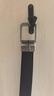 佐丹奴皮带男装商务休闲拉丝钢扣双面皮带黑色男士腰带01131023 09黑色 107cm 实拍图