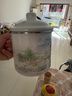 欧丽家注意容量珐琅搪瓷搪瓷杯子大茶缸家用大容量厚怀旧老式铁瓷茶缸子 12cm新-山水画 1200ml 1只 实拍图