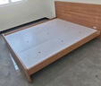 全友家居 现代简约主卧室木板床1.5x2米北欧原木色双人板式床政府补贴 实拍图