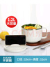 美厨（MAXCOOK）304不锈钢泡面碗 学生饭盒餐杯泡面杯1200ML 带盖 灰色MCWA108 实拍图