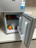 奥克斯小冰箱家用小型迷你冷藏冷冻两用出租房宿舍用节能省电寝室办公室电冰箱 【热卖款 升级净化去味】22A126DW银 实拍图
