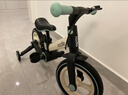 Nadle纳豆儿童自行车3一6岁宝宝二合一平衡车1-3岁小孩脚踏童车男女童 橄榄绿推杆款 12寸（建议身高105cm以下购买） 实拍图