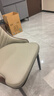 虞萌馨迪餐椅北欧风牛角椅靠背椅简约经济书房凳子卧室家用仿实木椅子 原木色+灰色棉麻 实拍图