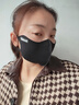 佳睦保暖口罩防风防寒女高颜值秋冬骑行滑雪3d立体透气不起雾可水洗黑 实拍图
