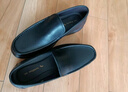 红蜻蜓真皮皮鞋一脚蹬休闲套脚商务皮鞋男软底男士爸爸鞋WTA30612黑色41 实拍图