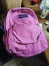JANSPORT杰斯伯双肩包男背书包女休闲学生校园包 47LWEW6 黑梅粉 实拍图