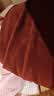 帕兰朵【天丝润肤】德绒发热打底衫女保暖上衣女半高领内搭防静电红XL 实拍图