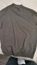 布先生佟大为明星同款春秋可机洗毛T羊毛衫男士毛衣纯色针织打底衫 【小高领】烟绒灰 L /175 实拍图
