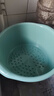 泡脚桶塑料足疗足浴盆沐足桶按摩加厚洗脚盆家用泡脚盆过小腿 【按摩足浴盆】青草绿 实拍图