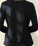 真维斯t恤女纯棉简约长袖秋季休闲百搭宽松圆领打底衫上衣女黑色M 实拍图