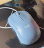 罗技（Logitech）M221 轻音鼠标 无线鼠标 办公鼠标 对称鼠标 带无线微型接收器 雾霭蓝 实拍图