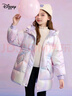 迪士尼（Disney）新国标儿童羽绒服外套2025冬季新款连帽炫彩中长款洋气上衣服童装 紫色 90白鸭绒 均码 100cm 充绒量约84g 实拍图