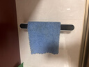 ecoco卫生间置物架简约毛巾架免打孔浴室厕所浴巾架毛巾杆收纳架子 短款黑色-长 26.5cm 实拍图