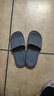 IQGD 拖鞋男女地板拖鞋软底情侣防滑浴室 黑色 38-39【适合37-38】  实拍图