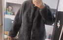 优衣库女装男装仿羊羔绒摇粒绒休闲开衫长袖宽松外套冬新款479616 08 深灰色 S /155/80A 实拍图