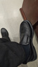 森达休闲皮鞋男牛皮软面一脚蹬套脚懒人鞋商务正装鞋JDZ03DM4 黑色 41 实拍图