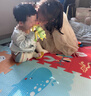 贝博氏babybox爬行垫EPE婴儿宝宝防摔爬爬垫儿童拼接泡沫地垫6片2CM加厚 实拍图