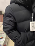 坦博尔羽绒服男新款宽松加大休闲保暖加厚可脱卸帽冬商务外套TAF510505D 黑色升级 L (175) 实拍图