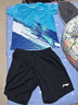 李宁T恤短裤套装男女同款速干凉爽比赛服AATT021 海豚蓝-3 L 实拍图