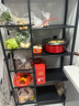 全品屋厨房用具置物架落地多层多功能层架收纳家用水果蔬菜篮子储物货架 【五网五层80】侧网+六点支撑 加厚材质 实拍图