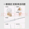 英氏（YEEHOO）便携式奶瓶刷杯刷硅胶清洁刷新生婴儿清洗刷套装高级款便携奶瓶刷 实拍图