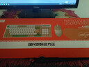 方正（Founder）机械手感键鼠套装 键盘鼠标游戏电竞有线台式电脑笔记本一体机办公薄膜键鼠【卡其色】 实拍图