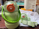 英氏（YEEHOO）保温杯316儿童吸管杯带杯套婴儿保温杯宝宝儿童保温水杯子 苹果绿 实拍图
