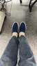 回力帆布鞋男鞋男女情侣款布鞋小白鞋一脚蹬休闲鞋懒人鞋 藏青色|903 脚宽脚胖加一码购买 41 实拍图