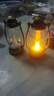 【露营灯】创意复古手提小夜灯网红迷你氛围小马灯桌面摆拍油灯 复古手提小夜灯【金色2个】 实拍图