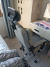 锦汐电脑椅办公椅子电竞椅家用人体工学椅老板椅主播靠背椅皮革转椅 灰色+4级杆+乳胶+脚踏【大满配】 实拍图