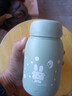 【京东物流送货上门】萌萌兔卡通水杯女牛奶玻璃杯创意便携杯子 蓝色萌萌兔 330ml 1只 实拍图