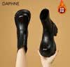 DAPHNE达芙妮短靴女鞋冬季马丁靴2026新款爆款百搭加绒厚底增高切尔西靴 实拍图