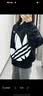 adidas情侣款复古宽松运动夹棉外套轻薄棉服男女冬阿迪达斯三叶草   黑色   3XL 实拍图