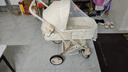 ANGI BABY婴儿推车可坐可躺婴儿车轻便折叠新生儿减震高景观双向儿童手推车 星釉流光白【全新升级】PU橡胶轮 实拍图
