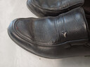 红蜻蜓男鞋秋冬男士爸爸一脚蹬软面皮商务休闲皮鞋男WTA42860 黑色38 实拍图
