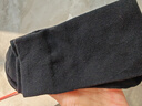 棉十三袜子男新疆棉10A抗菌防臭秋冬季黑色纯色小腿袜高筒商务长袜5双 实拍图