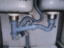 潜水艇（Submarine）CSQ-2C菜盆下水管双槽水槽防臭省空间下水管ABS材质拉伸95厘米 实拍图