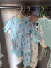 英氏（YEEHOO）夹棉连体衣动态恒温婴儿衣服秋冬保暖新生儿衣服精梳棉宝宝爬服 实拍图
