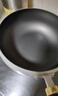 冀铁锤钛陶瓷大肚锅家用不粘炒锅健康聚油平底炒菜锅燃气电磁炉通用24cm 实拍图