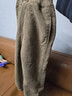 左西男童加绒裤子休闲裤2025新款儿童一体绒灯芯绒长裤潮 卡其色 120 实拍图