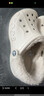 卡骆驰（CROCS）秋冬新品休闲鞋秋冬洞洞鞋贝雅暖绒暖棉|206633 冬日白-11S (建议买大一码) 40 (250mm) 实拍图