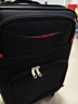 卡帝乐鳄鱼牛津布行李箱登机箱皮箱拉杆箱男女结实耐用密码扩容万向轮旅行箱 黑色（升级版容量扩展） 20英寸 实拍图