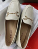 百丽羊皮英伦风乐福小皮鞋平底豆豆女复古深口单鞋A7H1DAA4 米白 38 实拍图