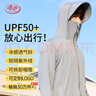 浪莎（LangSha）防晒衣男女士冰丝款春夏季防紫外线超薄透气户外衣XL(135-155斤) 实拍图