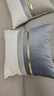 华幔盛庭抱枕高级感靠枕沙发靠背大靠垫车载座垫腰靠 福泽绵长烟灰50*50cm 实拍图