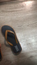 PANIAPANIA泰国进口天然橡胶人字拖绿底绿带鞋男夏季休闲沙滩夹脚 灰底棕带 42-43 实拍图